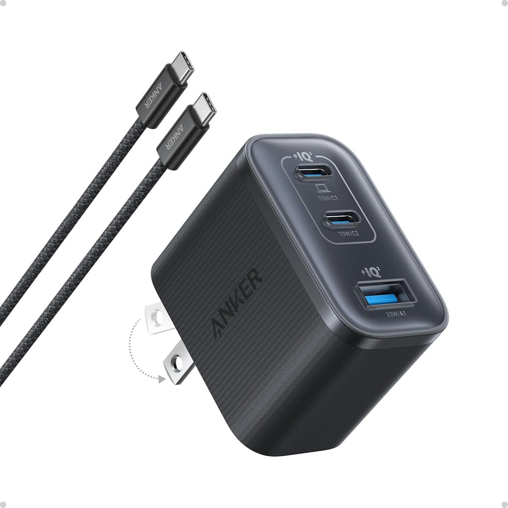 Anker 70W 3-Port USB-C Nano Charger: $34.98