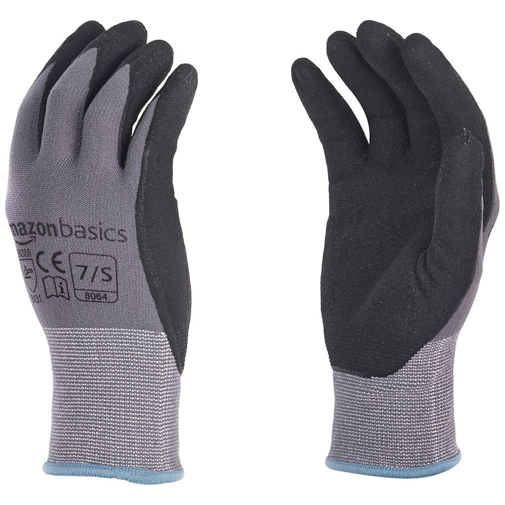 Amazon Basics Nitrile Coated Work Gloves 12-Pack: 12.78