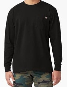 Dickies Men's Long Sleeve Heavyweight Crew Neck: $9