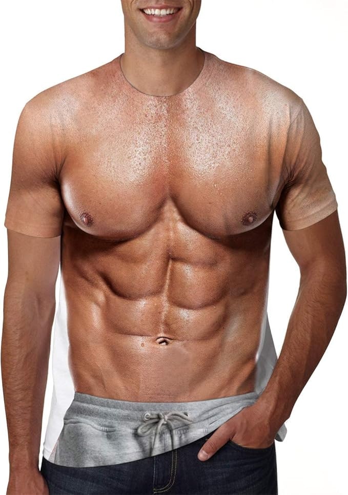 Fake Body 3D Print Graphic T-Shirts: $15