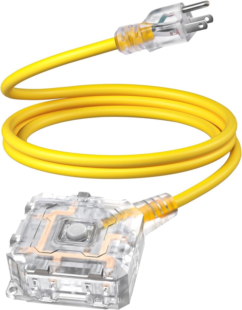 6-Foot 6-Outlet Outdoor Extension Cord: $15 6-Foot 6-Outlet Outdoor Extension Cord: $15