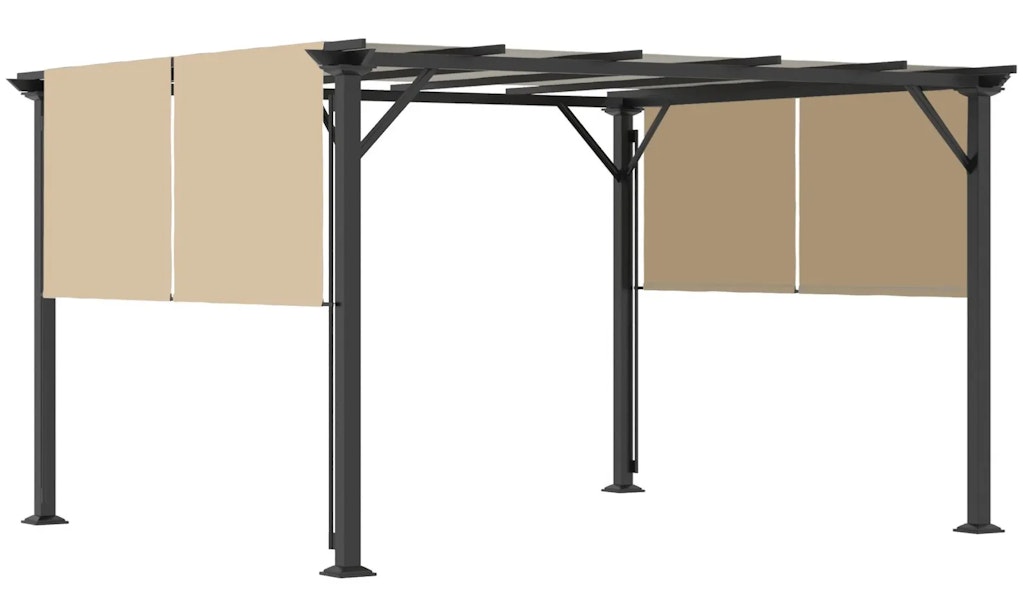 Outsunny 12 x 10-Foot Retractable Pergola: $319.99