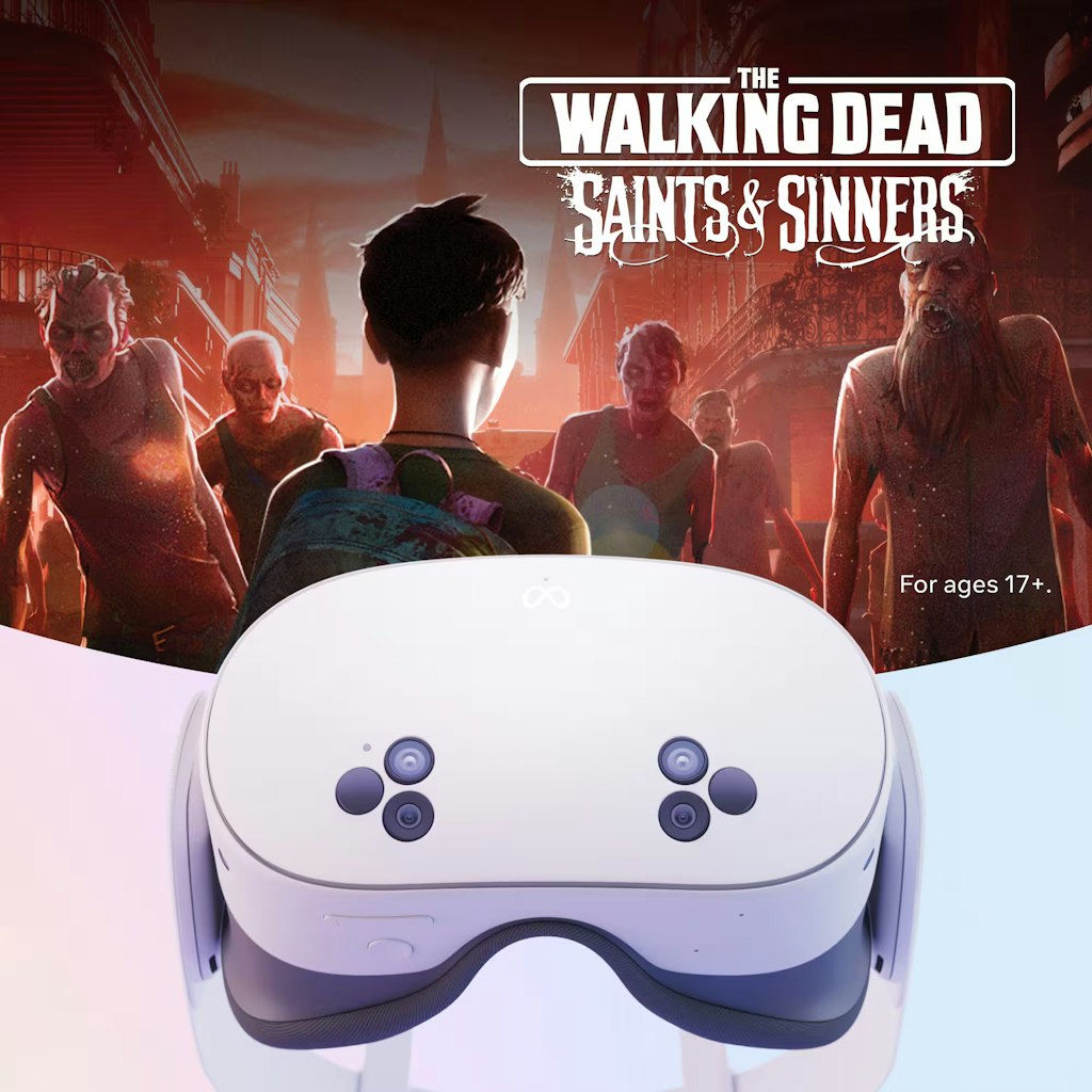 Meta Quest 3S 128GB VR Headset The Walking Dead: Saints & Sinners Bundle: $249 w/ $75 Best Buy GC Meta Quest 3S 128GB VR Headset The Walking Dead: Saints & Sinners Bundle: $249 w/ $75 Best Buy GC