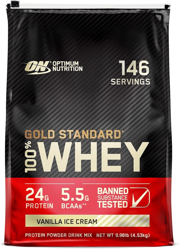 Optimum Nutrition Gold Standard 100% Whey Protein Powder 10-lb. Bag: $94 via Sub & Save Optimum Nutrition Gold Standard 100% Whey Protein Powder 10-lb. Bag: $94 via Sub & Save