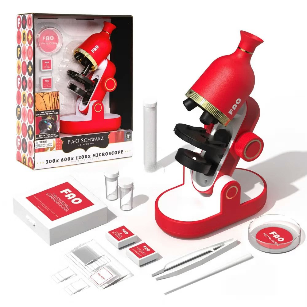 FAO Schwarz 40-Piece Microscope Set: $27.99