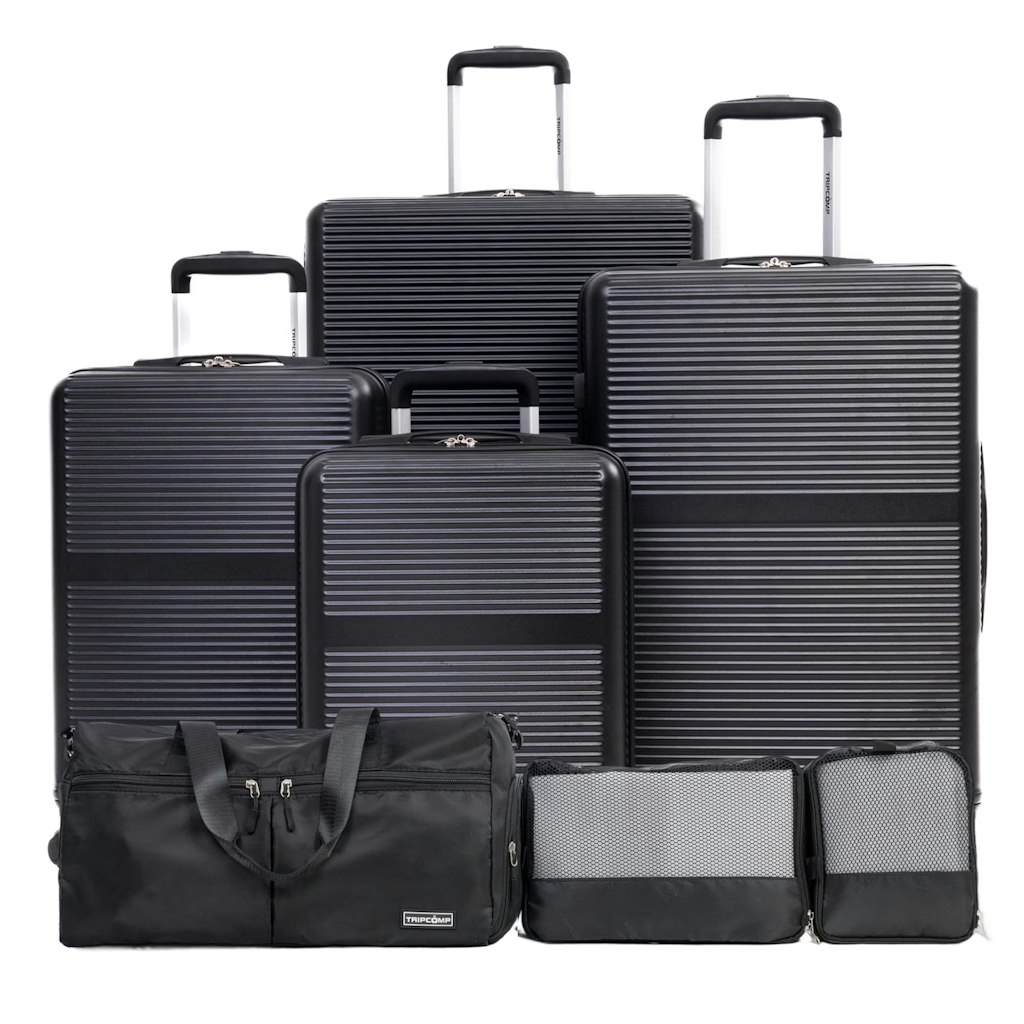 Tripcomp 7-Piece Hardside Luggage Set with TSA Lock: $99.99