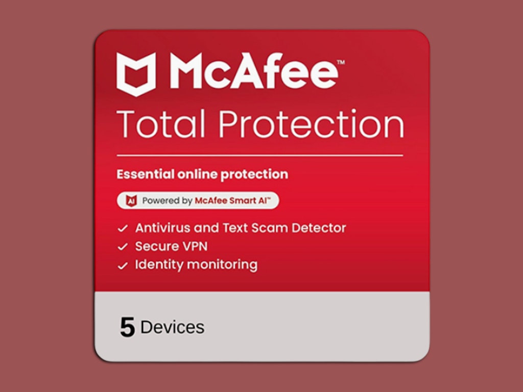 McAfee Total Protection 5-Device 1-Year Subscription at StackSocial: $14 McAfee Total Protection 5-Device 1-Year Subscription at StackSocial: $14