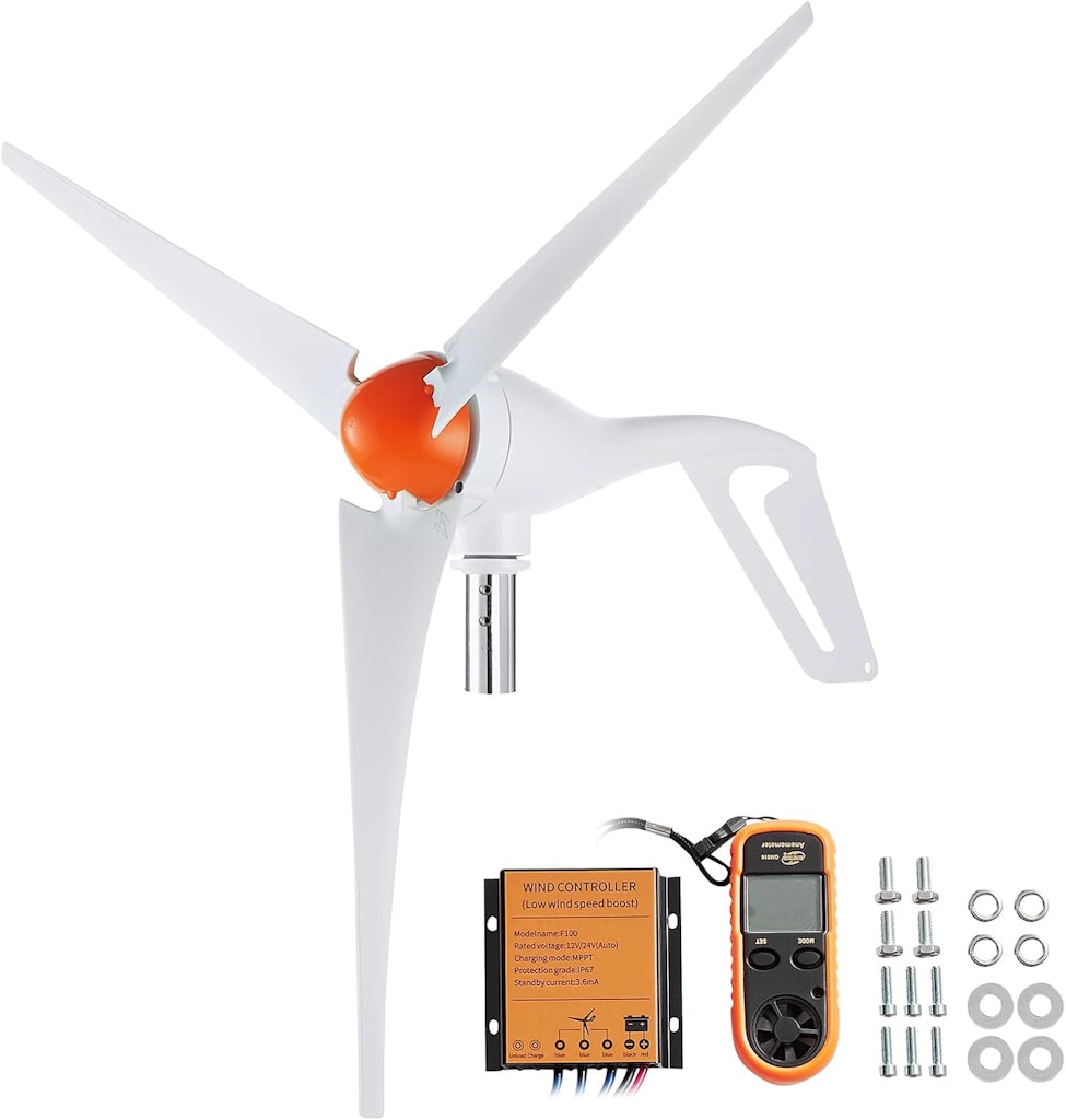 Vevor 12V 500W Wind Turbine Generator Kit with Anemometer: $100 Vevor 12V 500W Wind Turbine Generator Kit with Anemometer: $100