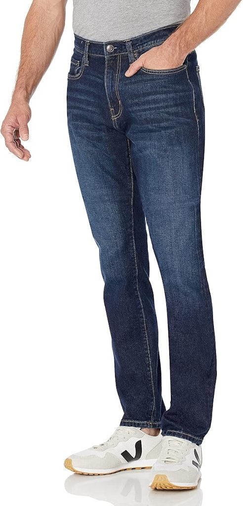 Amazon Essentials Men's Athletic-Fit Stretch Jeans: $11