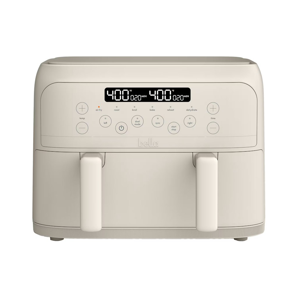 Bella 4-Quart TriZone Air Fryer: $40 Bella 4-Quart TriZone Air Fryer: $40