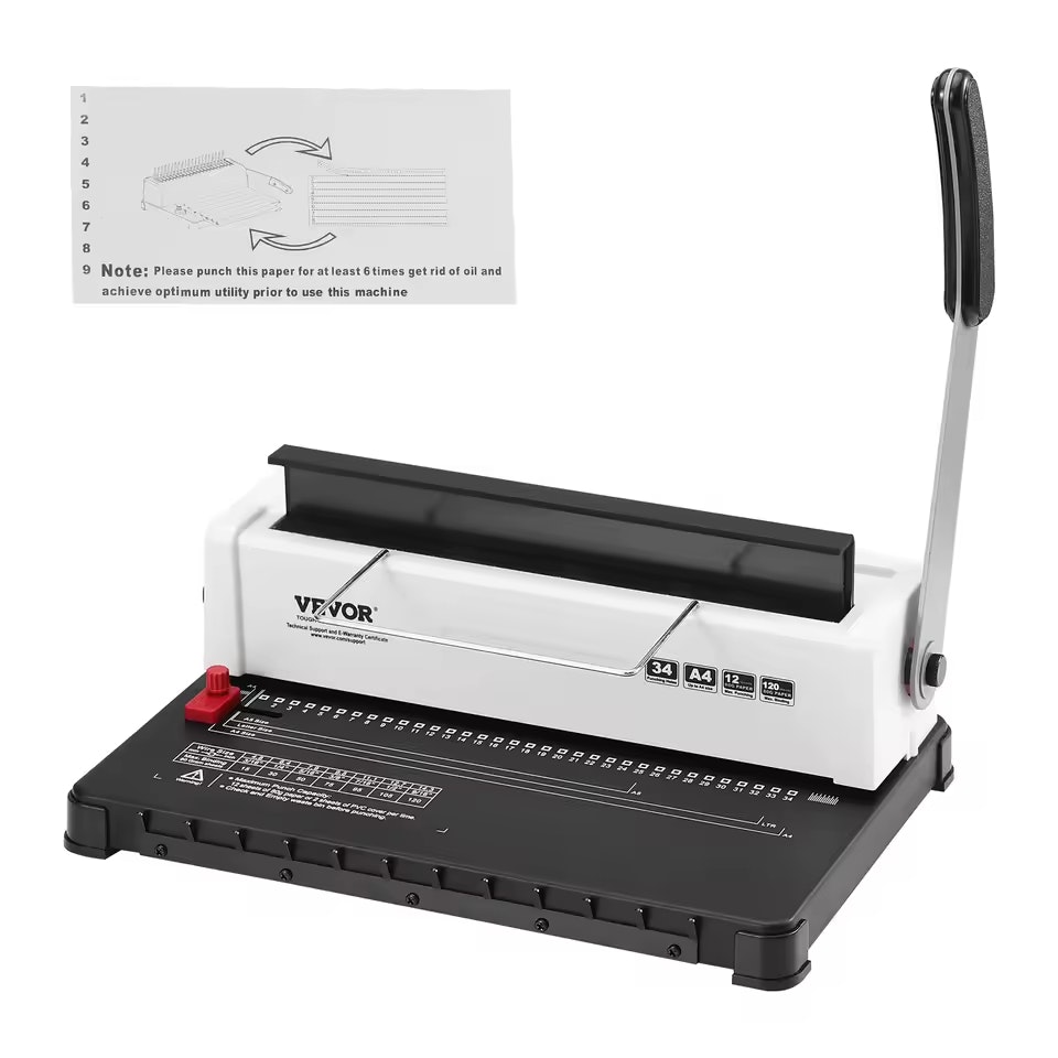SucceBuy Manual Coil Spiral Binding Machine: $33.14