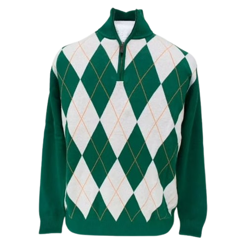 Donegal Bay Men's Irish Argyle Quarter Zip Sweater: $19.99 Donegal Bay Men's Irish Argyle Quarter Zip Sweater: $19.99