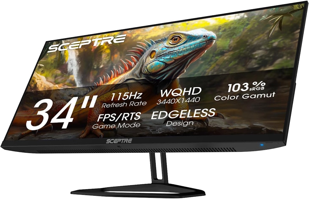 Sceptre E345W Series 34" Ultrawide 1440p HDR 115Hz LED FreeSync Monitor: $189.97