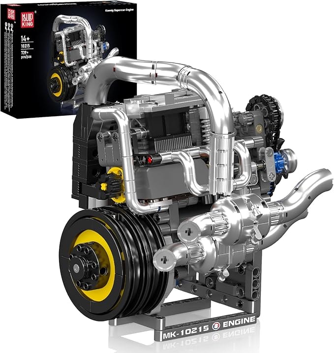 Mould King Koenig Supercar Engine Building Set: $21.49