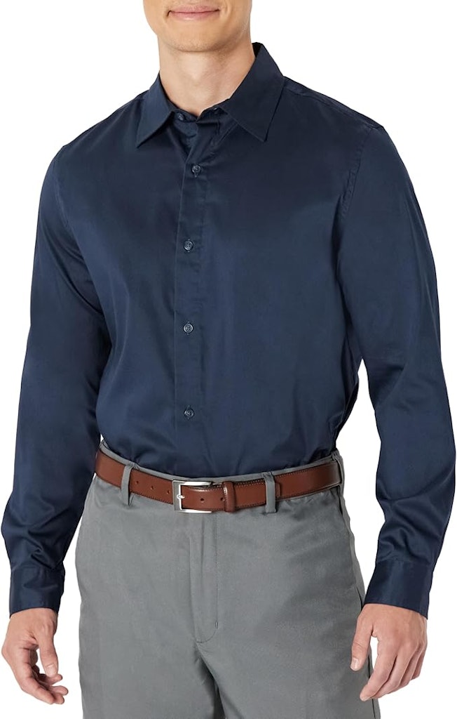 Amazon Essentials Men's Regular Fit Dress Shirt: $7.96