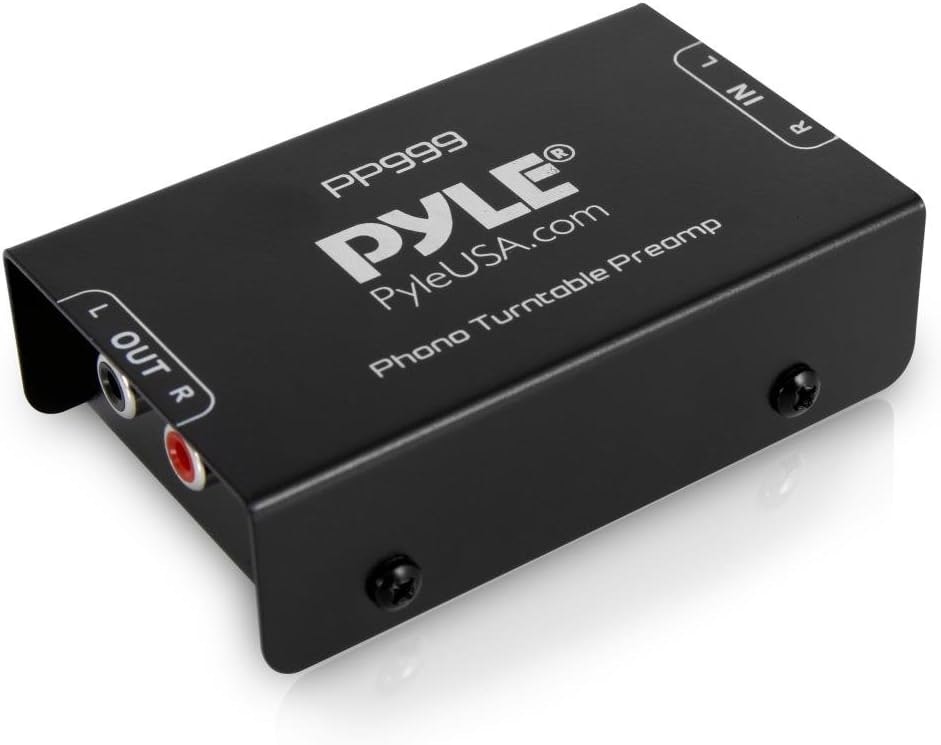 Pyle Mini Phono Turntable Low-Noise RCA Preamp: $16.86