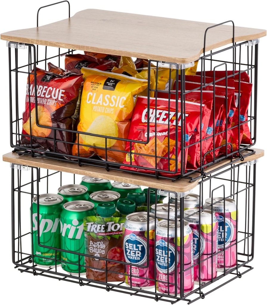 IRIS USA Wire Basket for Pantry Organizers and Storage 2-Pack: $19 IRIS USA Wire Basket for Pantry Organizers and Storage 2-Pack: $19