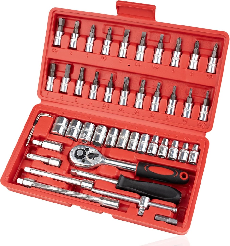 46-Piece Socket Set : $9.99 46-Piece Socket Set : $9.99
