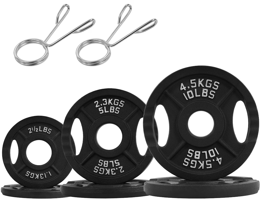 BalanceFrom Classic Cast Iron Weight Plate 35-lbs. Set: $25