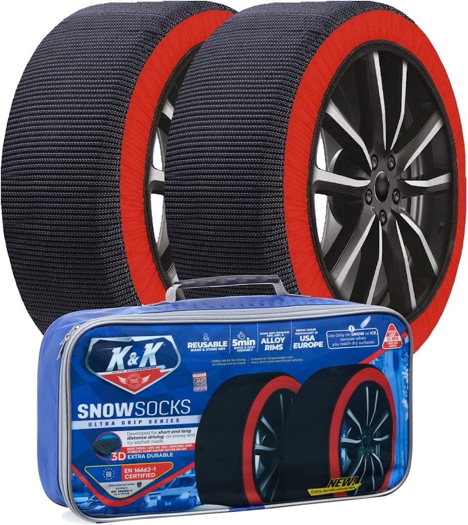 K&K Automotive Snow Socks: $69.99