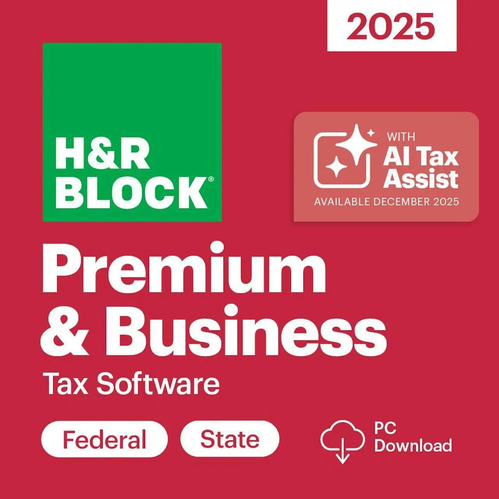 H&R Block Premium & Business 2025 Tax Software: $44.99
