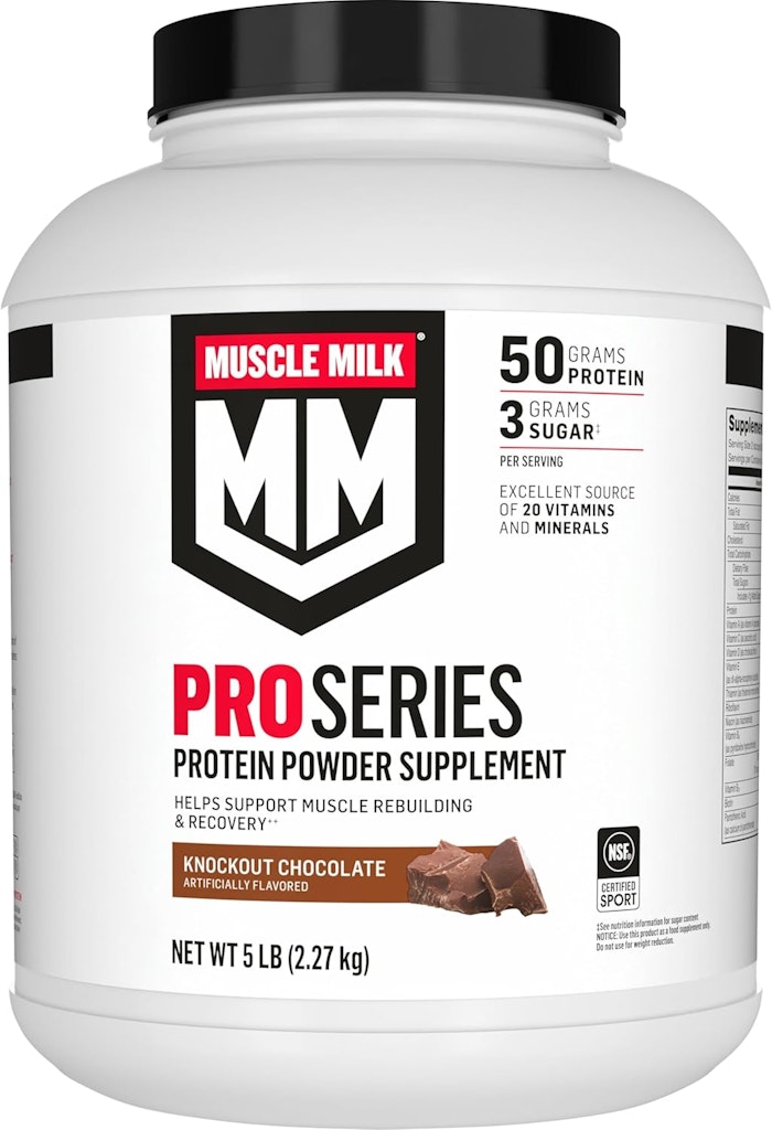 Muscle Milk Pro Series Chocolate Protein Powder 5-lb Can: $46 Muscle Milk Pro Series Chocolate Protein Powder 5-lb Can: $46
