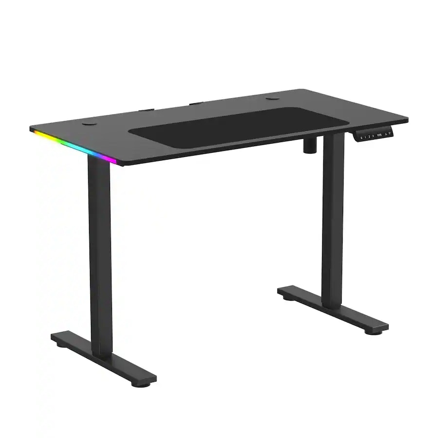 GTPlayer 43'' Electric Height-Adjustable RGB Standing Gaming Desk: $136