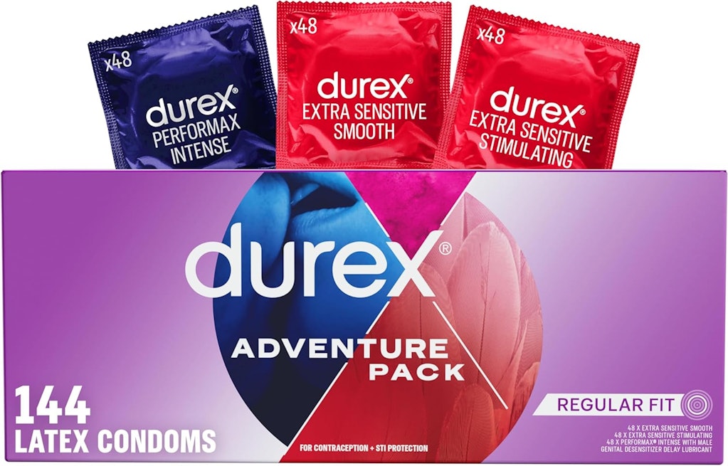 Durex Condoms 144-Count Adventure Pack: $25 via Sub & Save Durex Condoms 144-Count Adventure Pack: $25 via Sub & Save
