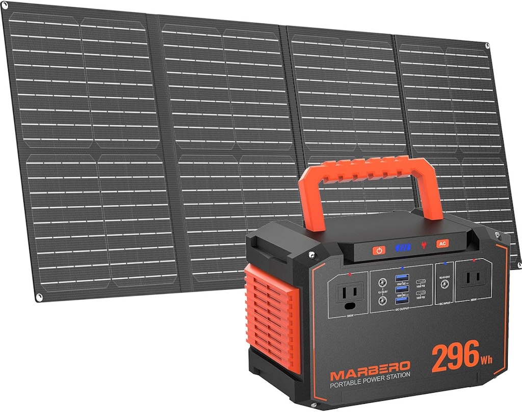 Marbero 296Wh Solar Generator with Solar Panel: $144 Marbero 296Wh Solar Generator with Solar Panel: $144