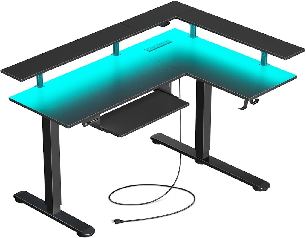 Rolanstar L Shaped Standing Desk: $162 Rolanstar L Shaped Standing Desk: $162