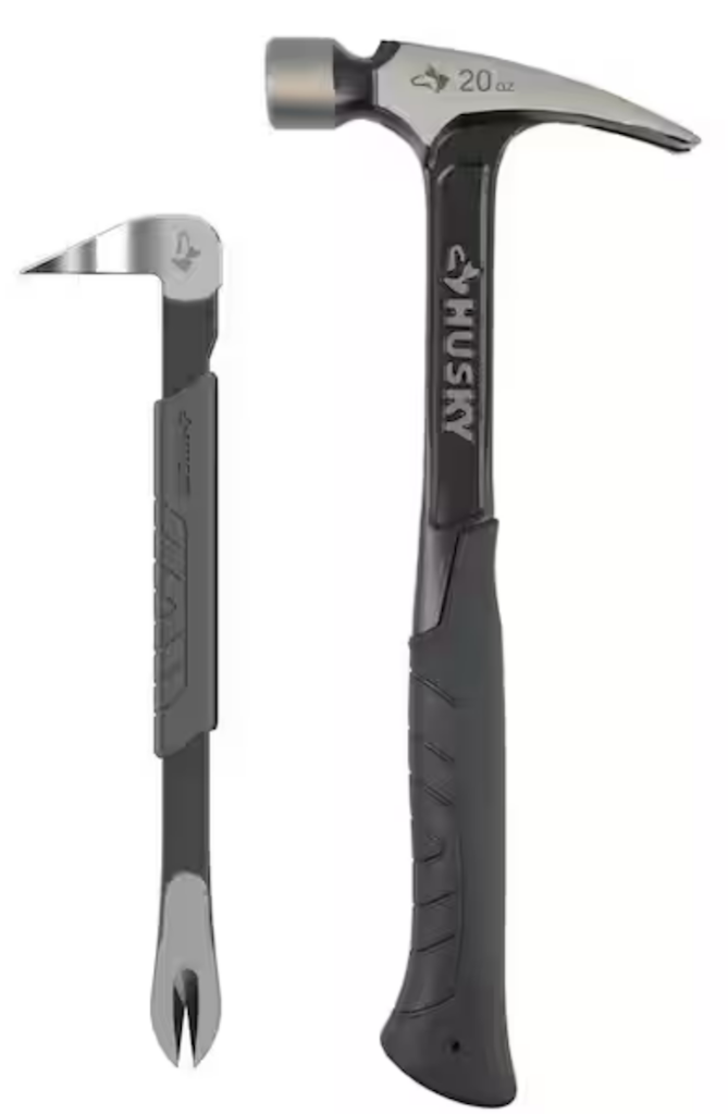 Husky 20-oz. Steel Rip Hammer and 10" Nail Puller Home Tool Kit Set: $17 Husky 20-oz. Steel Rip Hammer and 10" Nail Puller Home Tool Kit Set: $17