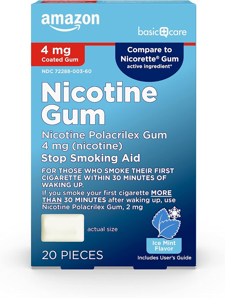 Amazon Basic Care Nicotine Gum 20-Count Pack: $5.53 via Sub & Save Amazon Basic Care Nicotine Gum 20-Count Pack: $5.53 via Sub & Save