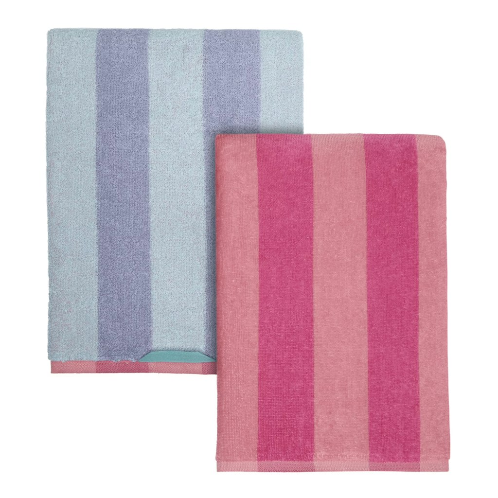 Mainstays Cabana Striped Cotton-Blend Beach Towel 4-Pack: $13
