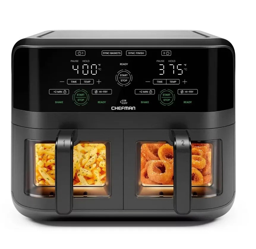 Chefman 6-Quart TurboFry Dual-Basket Airfryer: $55 in cart Chefman 6-Quart TurboFry Dual-Basket Airfryer: $55 in cart