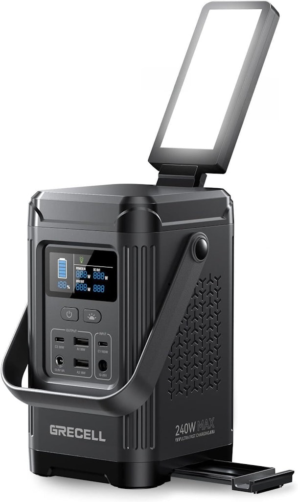 Grecell 240W Portable Power Station: $60