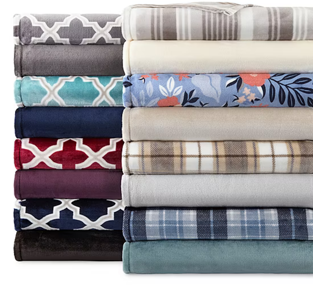 Home Expressions Velvet Plush Blanket at JCPenney: $13