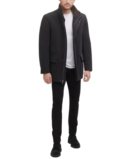 Cole Haan Men's Wool-Blend Plush Car Coat: $78.75 Cole Haan Men's Wool-Blend Plush Car Coat: $78.75