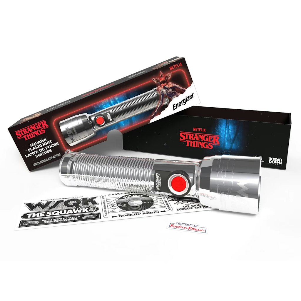 Energizer x Stranger Things Squawk Retro LED Flashlight: $10 Energizer x Stranger Things Squawk Retro LED Flashlight: $10