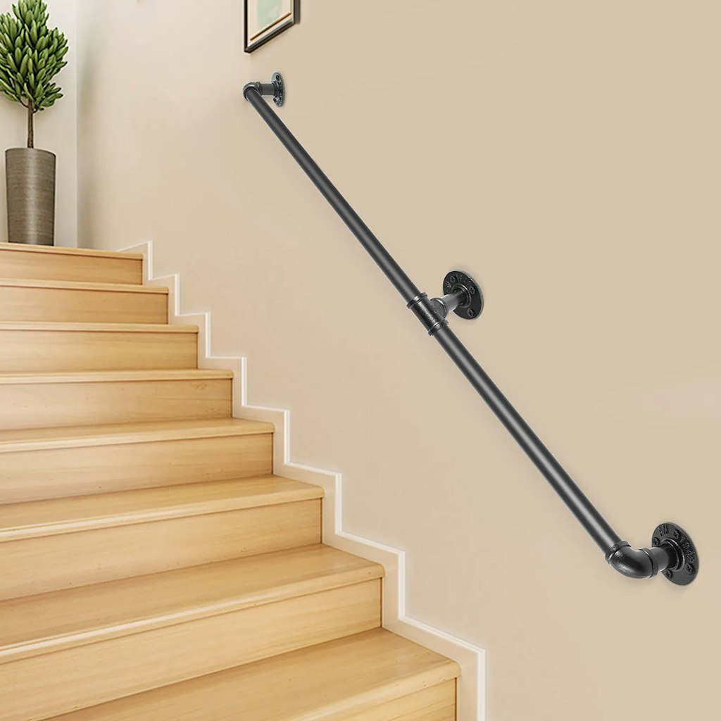 Vevor 4-ft. Staircase Handrail w/ Mounting Hardware: $26 Vevor 4-ft. Staircase Handrail w/ Mounting Hardware: $26