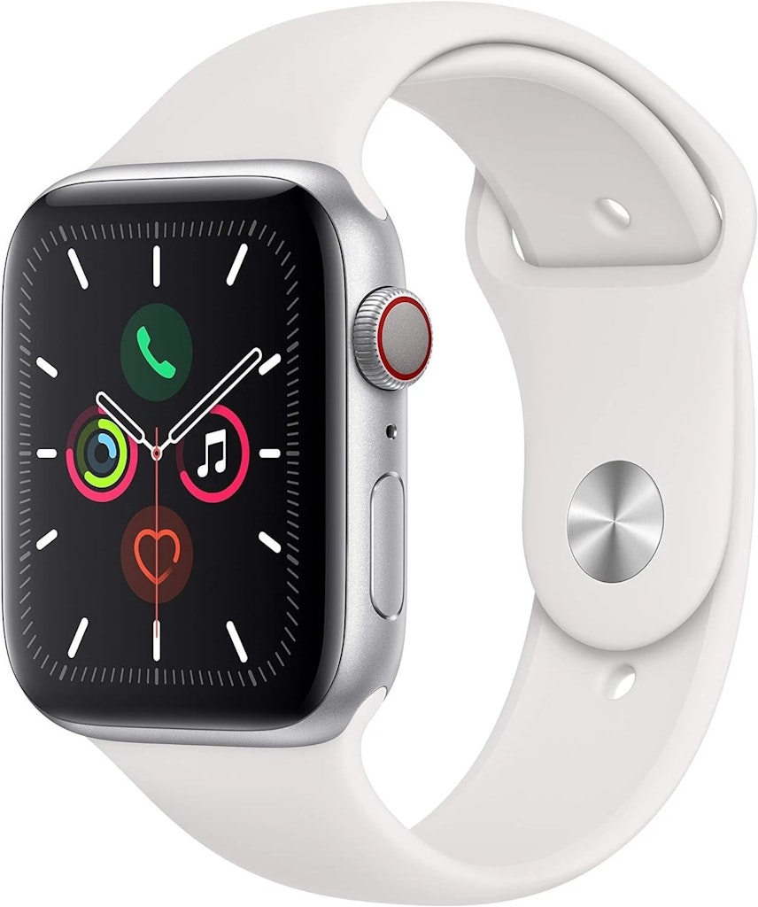 Refurb Apple Watch Series 5 GPS + Cellular 44mm Aluminum Sport Smartwatch: $110