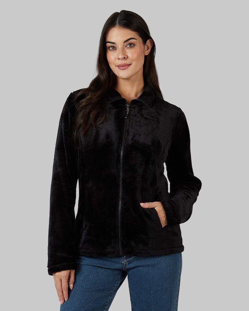 32 Degrees Women's Luxe Fur Full-Zip Jacket: $15