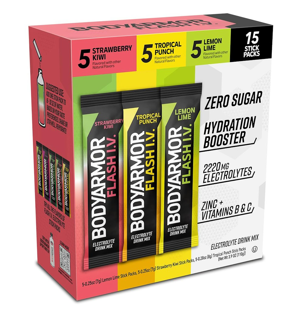 BodyArmor Flash IV Electrolyte Zero Sugar Drink Mix Packets 15-Count: $9.49 via Sub & Save BodyArmor Flash IV Electrolyte Zero Sugar Drink Mix Packets 15-Count: $9.49 via Sub & Save