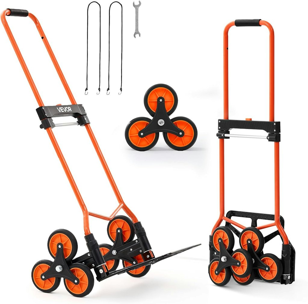 Vevor Stair-Climbing Folding Hand Truck: $44.97 Vevor Stair-Climbing Folding Hand Truck: $44.97