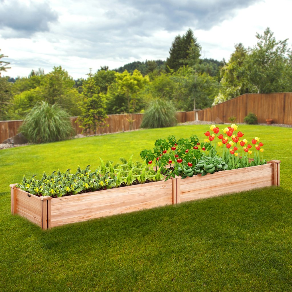 Vevor 95" Wood Raised Garden Bed: $64