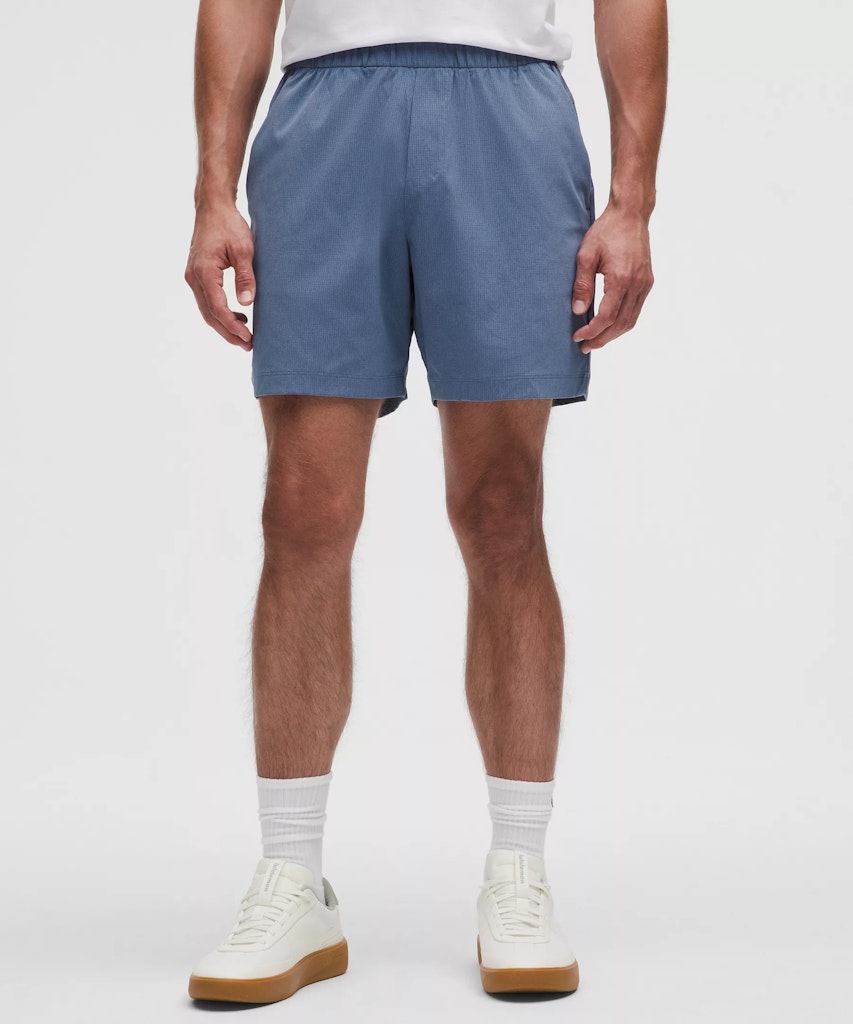 lululemon Men's ABC WovenAir 7" Pull-On Short: $39 lululemon Men's ABC WovenAir 7" Pull-On Short: $39