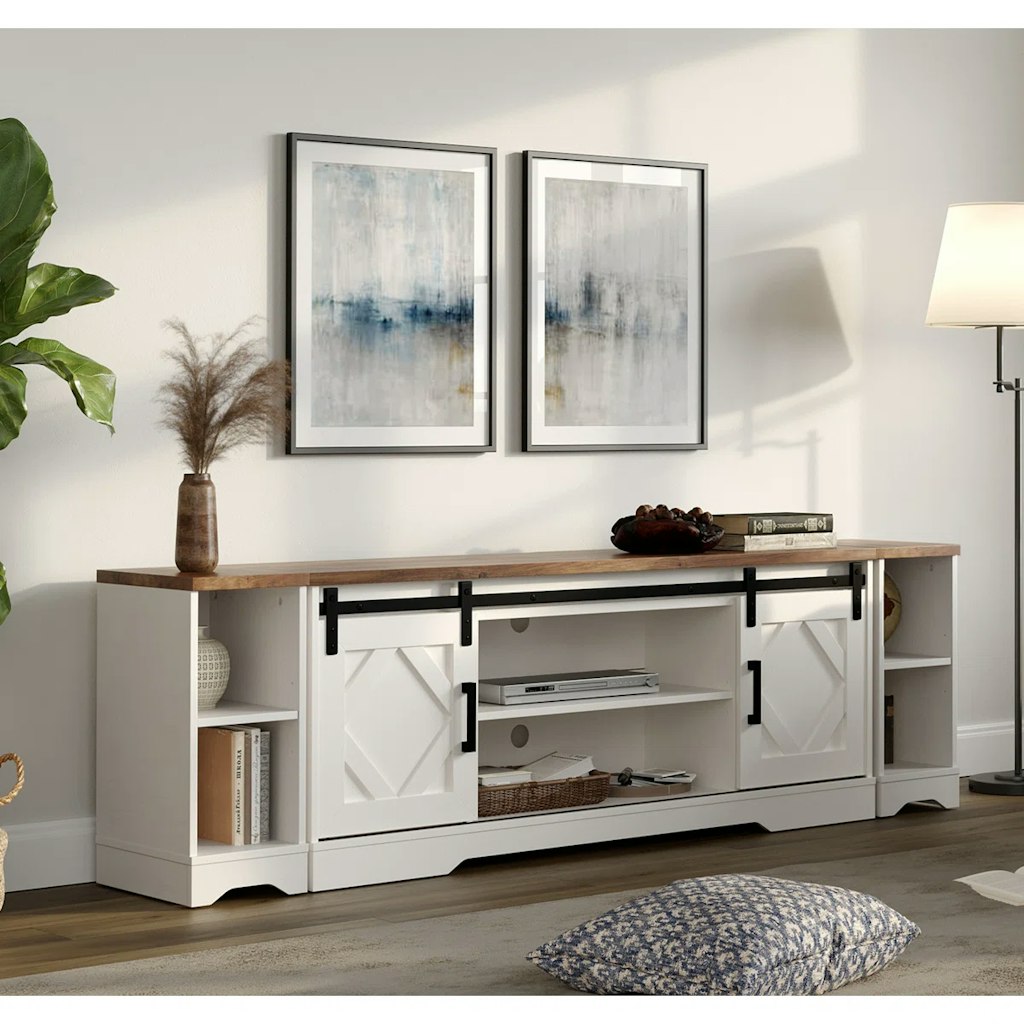 Gracie Oaks Farmhouse TV Stands and Entertainment Centers at Wayfair: Up to 50% off