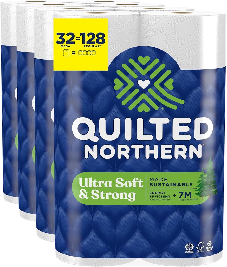 Quilted Northern Ultra Soft & Strong Toilet Paper Mega Roll 32-Pack: $25 via Sub. & Save