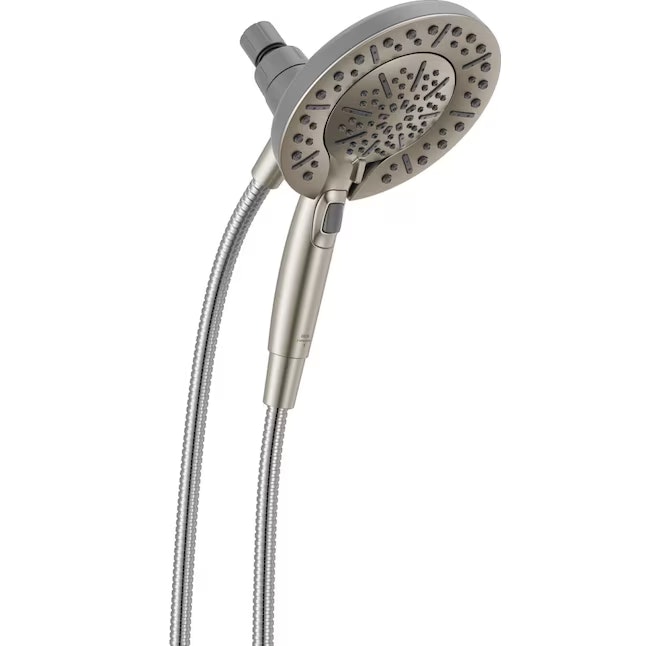 Delta In2ition 5-Spray Chrome 6.63" Round Shower Head: From $50 Delta In2ition 5-Spray Chrome 6.63" Round Shower Head: From $50