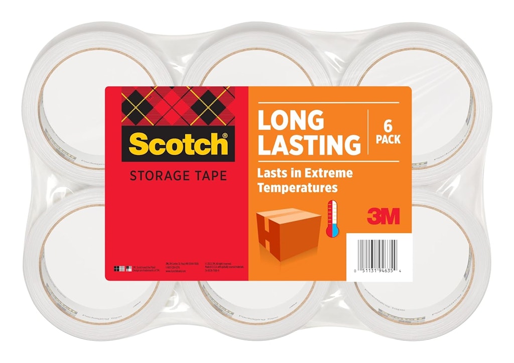 Scotch Long Lasting Storage Packing Tape 6-Pack: $12 Scotch Long Lasting Storage Packing Tape 6-Pack: $12