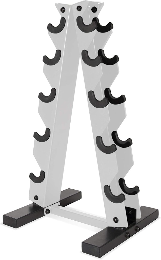 Cap Barbell A-Frame Dumbbell Weight Rack: $26